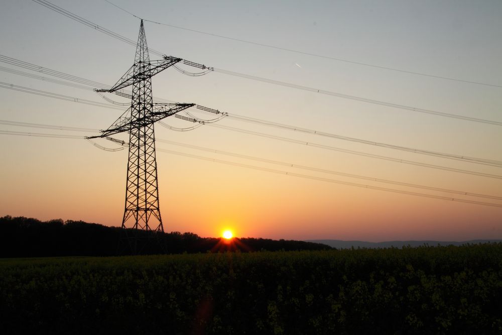 Sonnenuntergang über Wachenbuchen