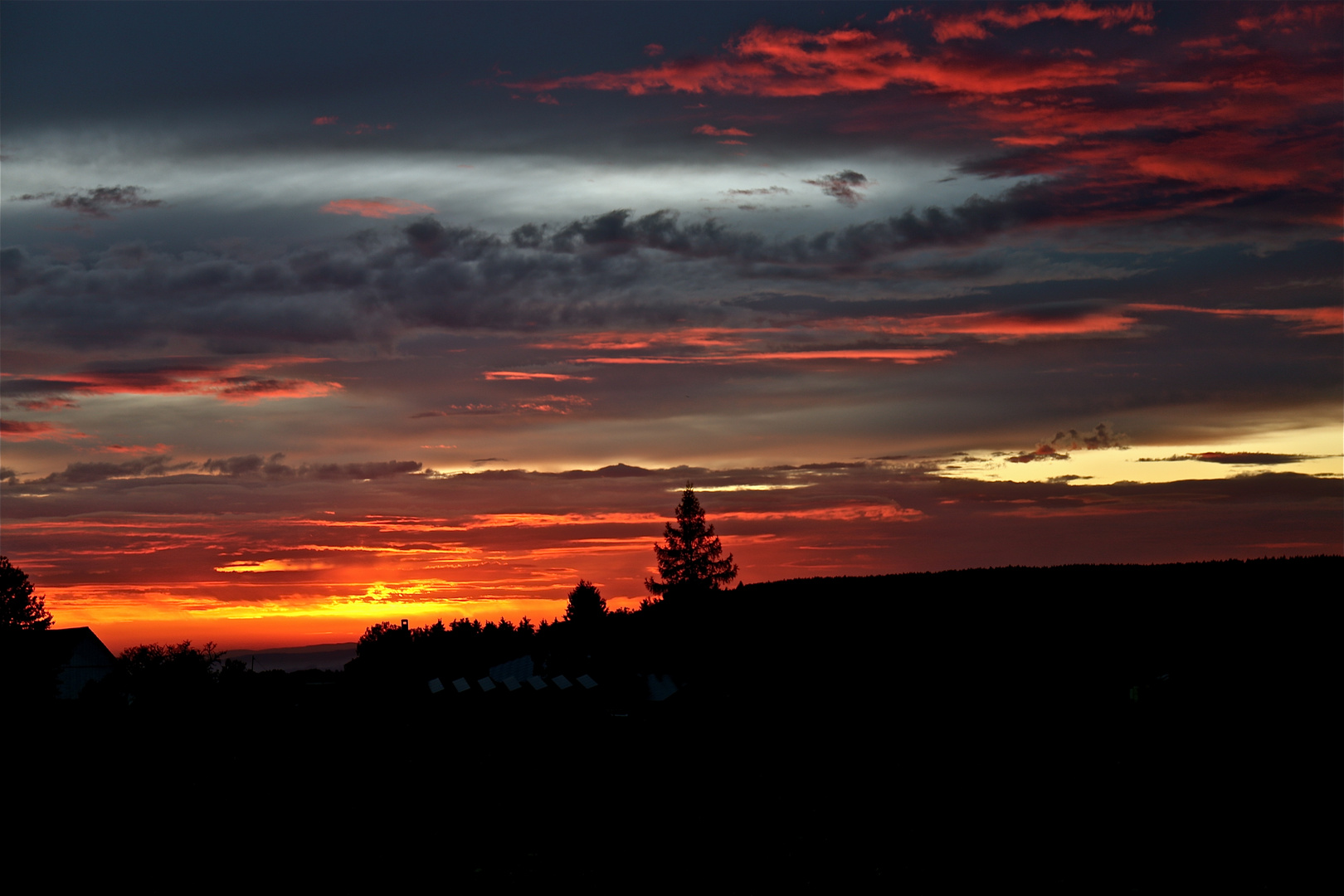 Sonnenuntergang über Wahlweiler