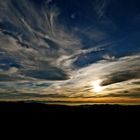 Sonnenuntergang über Wahlweiler; deggenhausertal (Region Bodensee)