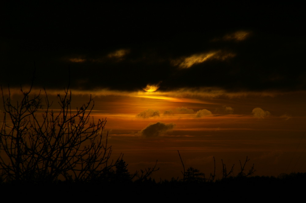 Sonnenuntergang über Waldenburg