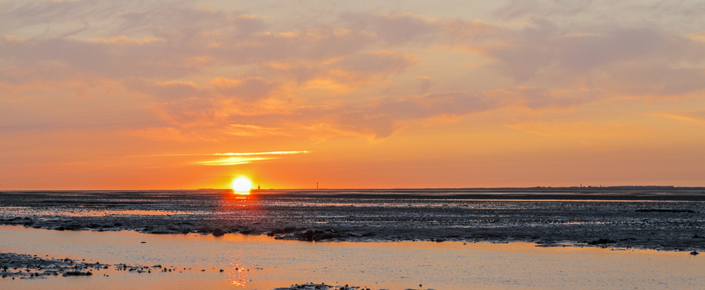 Sonnenuntergang über Wangerooge II