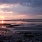 Sonnenuntergang über Wattenmeer