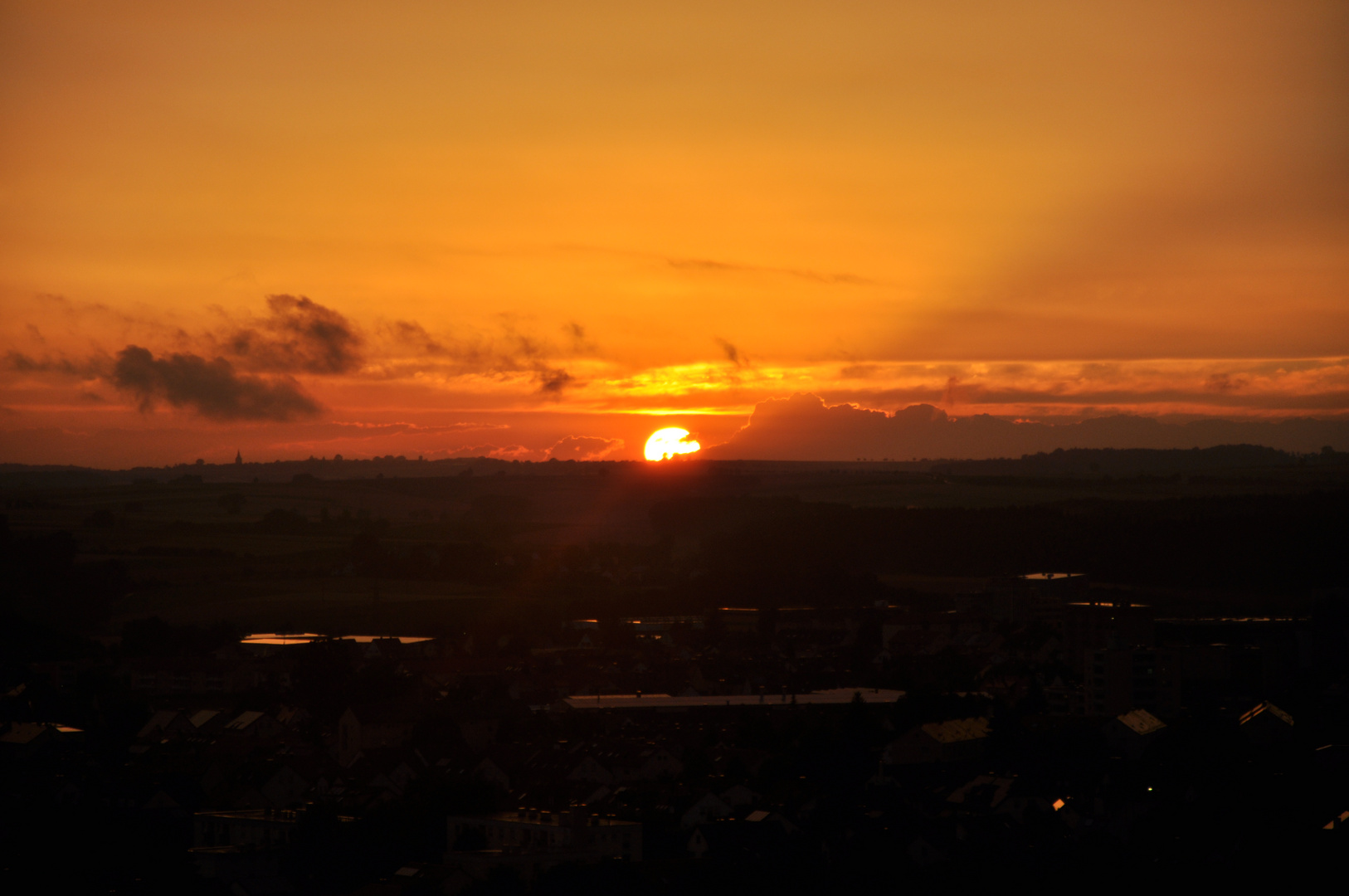 Sonnenuntergang über Weißenburg