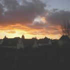 Sonnenuntergang über Weixdorf