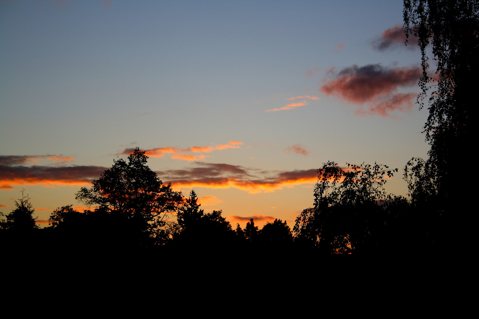 Sonnenuntergang über Wilhelmsburg