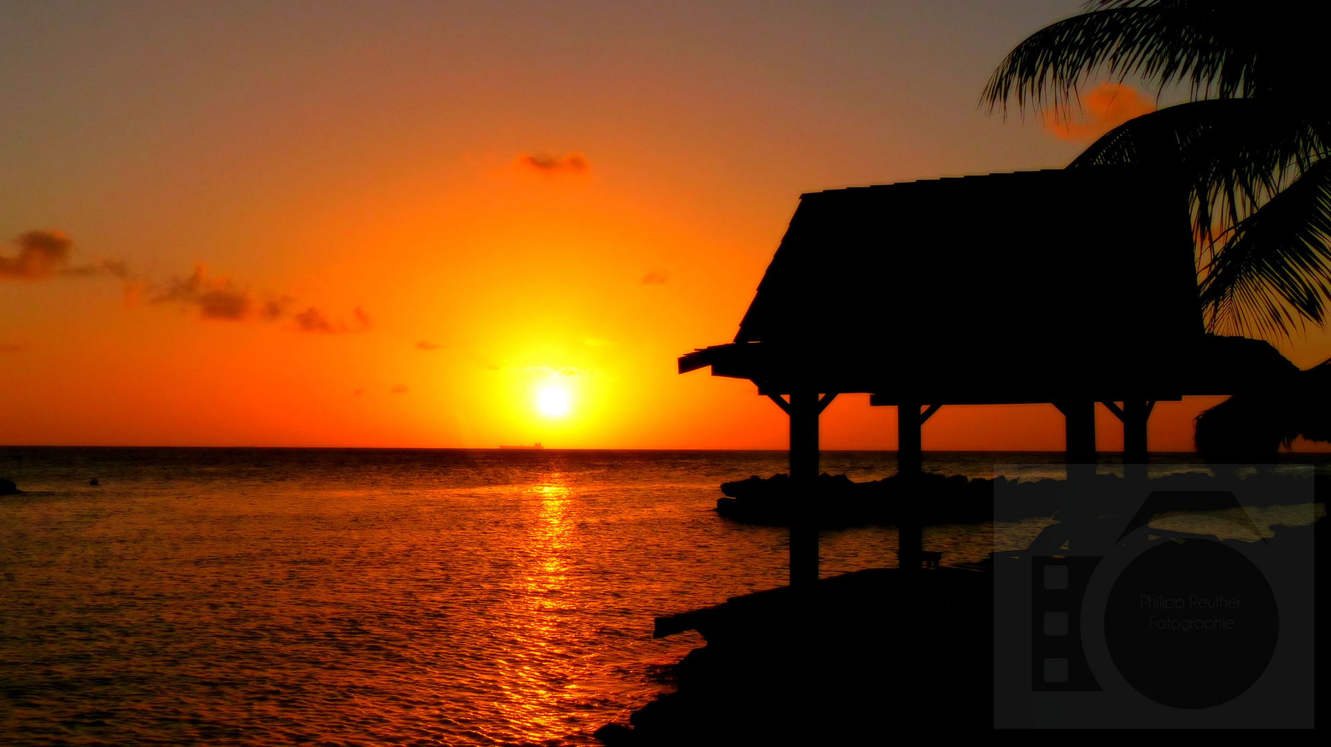 Sonnenuntergang über Willemstad-Curacao