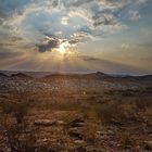 Sonnenuntergang über Windhoek