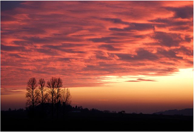 Sonnenuntergang über Wittelsberg