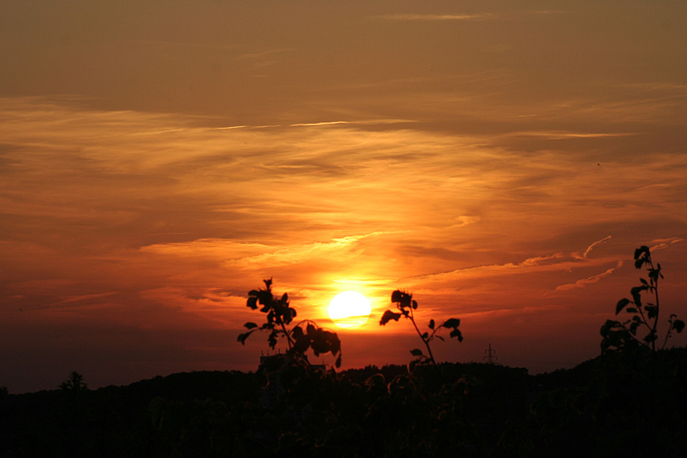 Sonnenuntergang über Witten