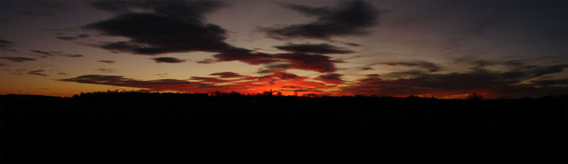 Sonnenuntergang über Wittgensdorf