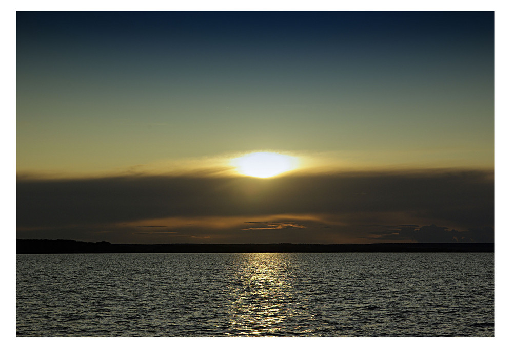 Sonnenuntergang über Wolgast