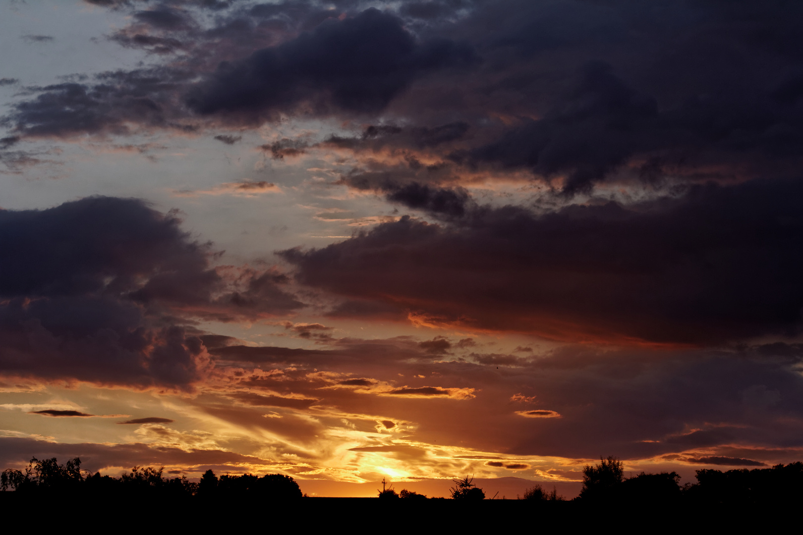 Sonnenuntergang über Wülfrath-Düssel