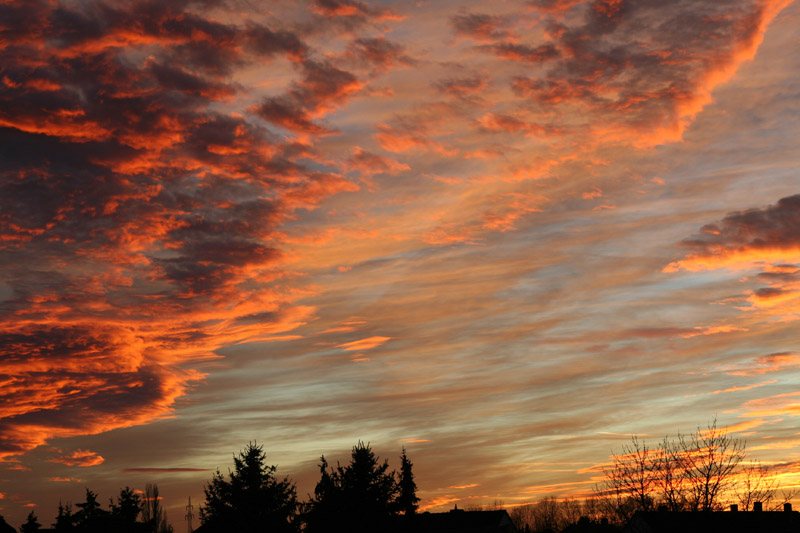 Sonnenuntergang über Zementwerk 3