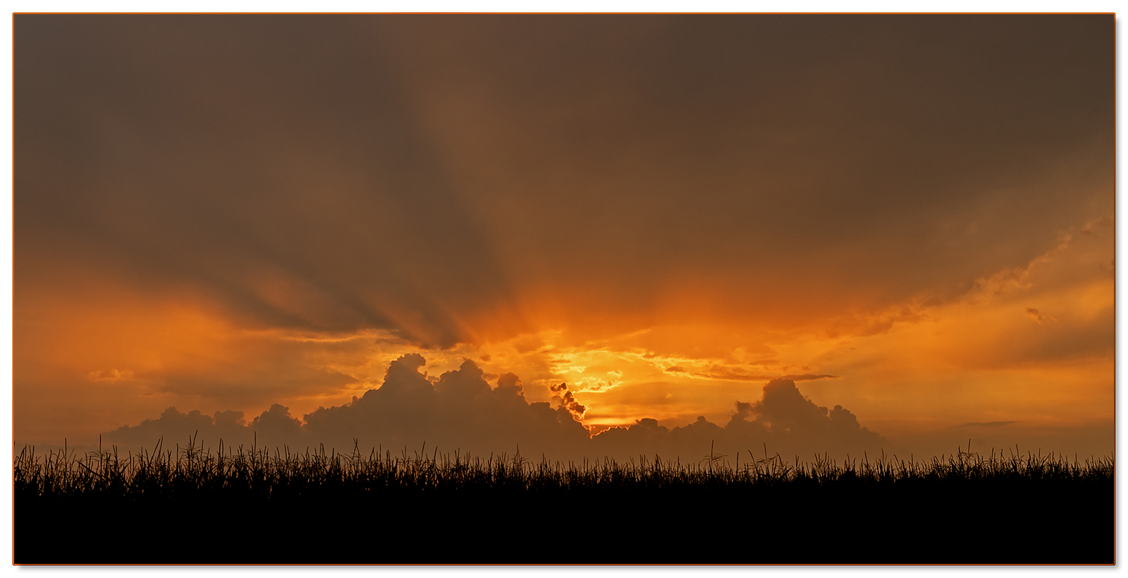 --- Sonnenuntergang über Zustorf ---