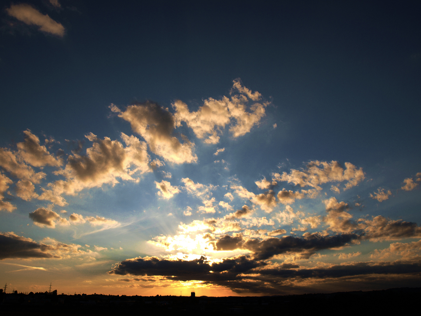 Sonnenuntergang über Zwettl