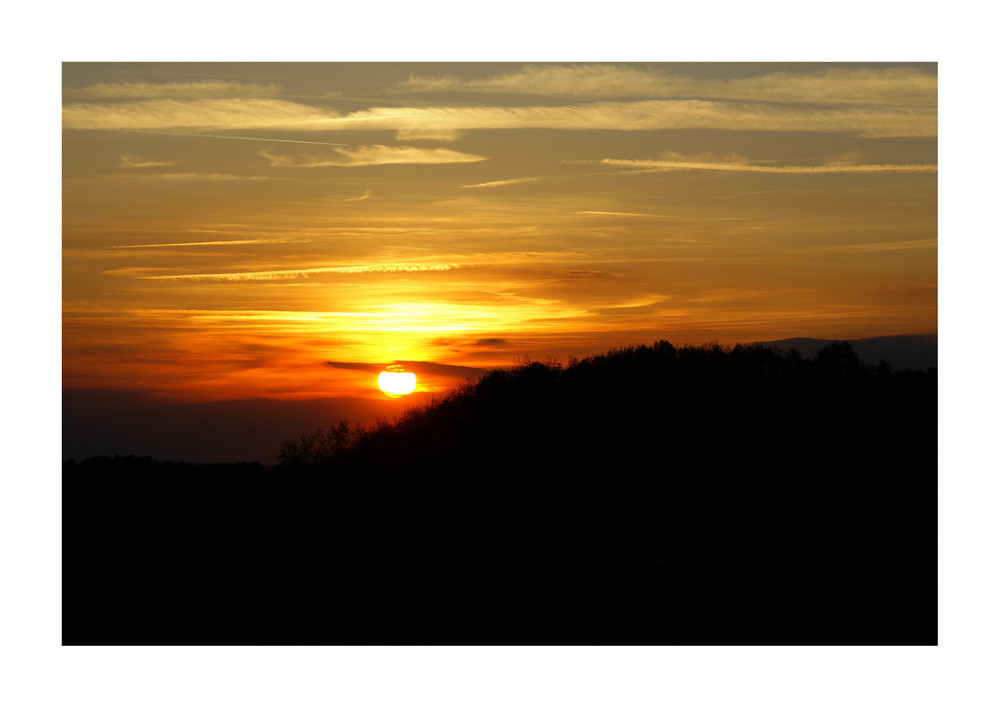 Sonnenuntergang über Zwickau