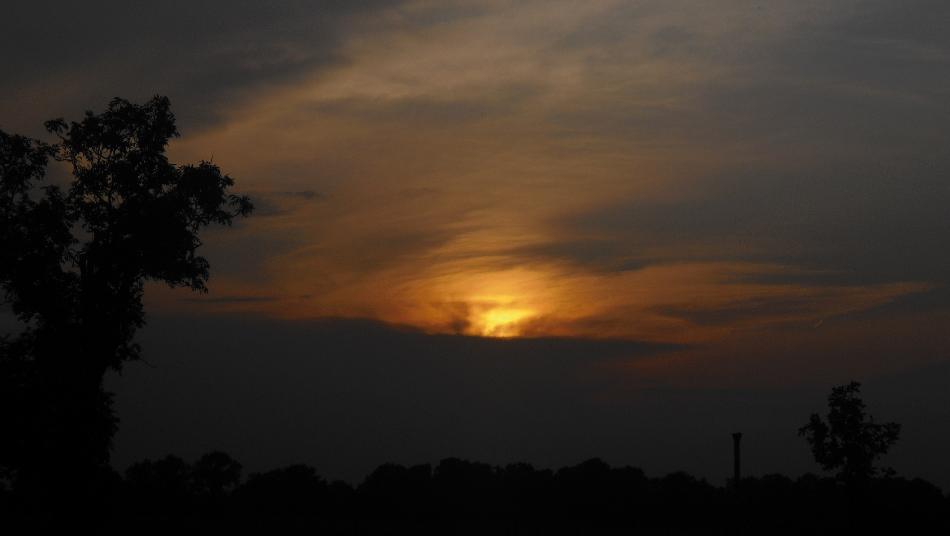 Sonnenuntergang über Zwönitz