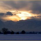 Sonnenuntergang überm Chäserrugg