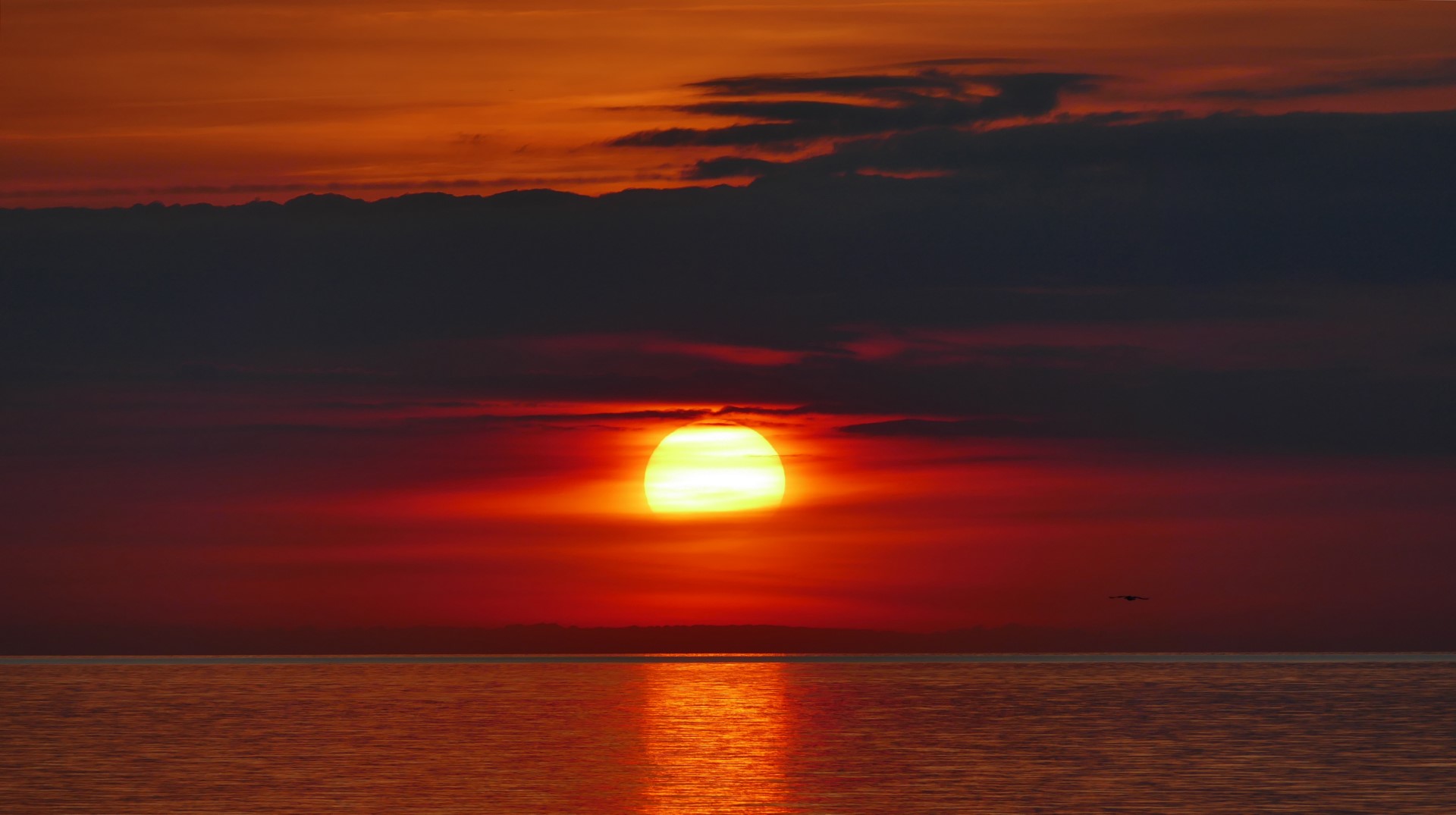 Sonnenuntergang überm Fischland