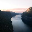 Sonnenuntergang über'm Fjord