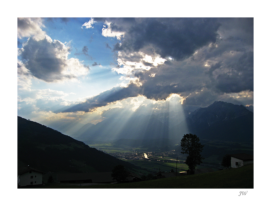 Sonnenuntergang überm Inntal