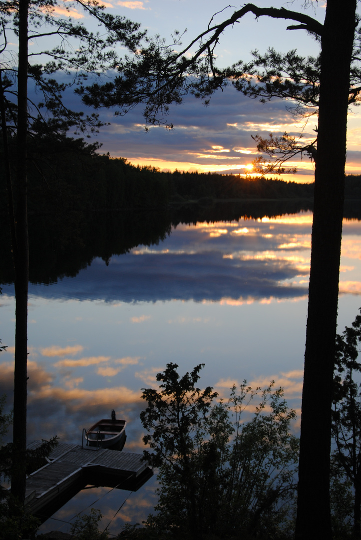 Sonnenuntergang überm Kiasjön