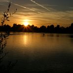 Sonnenuntergang überm Rhein