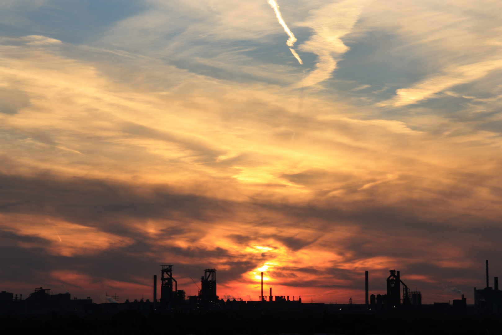 Sonnenuntergang überm Ruhrgebiet