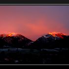 Sonnenuntergang überm Schlierseer Tal