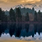 Sonnenuntergang überm Schmuttersee