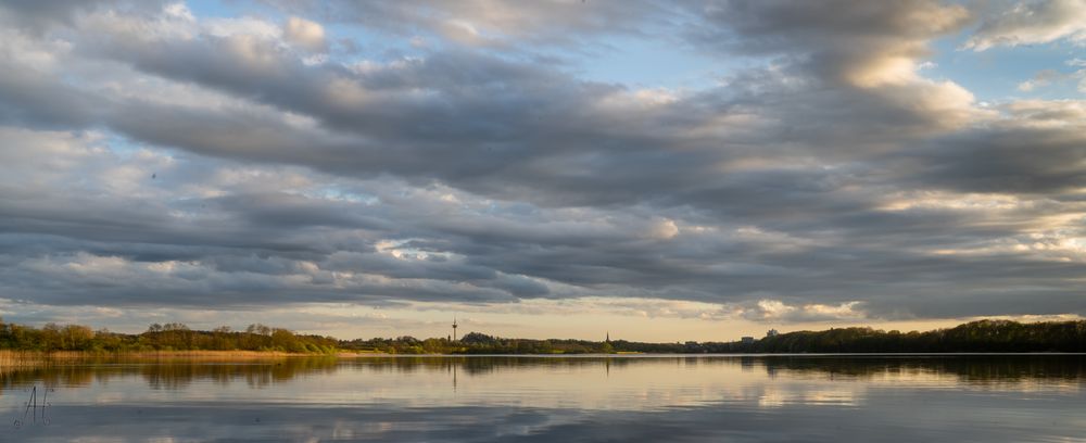 Sonnenuntergang überm Segeberger See