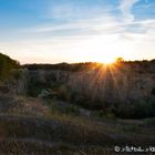 Sonnenuntergang überm Steinbruch