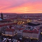 Sonnenuntergang überm Striezelmarkt