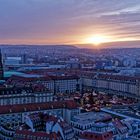 Sonnenuntergang überm Striezelmarkt