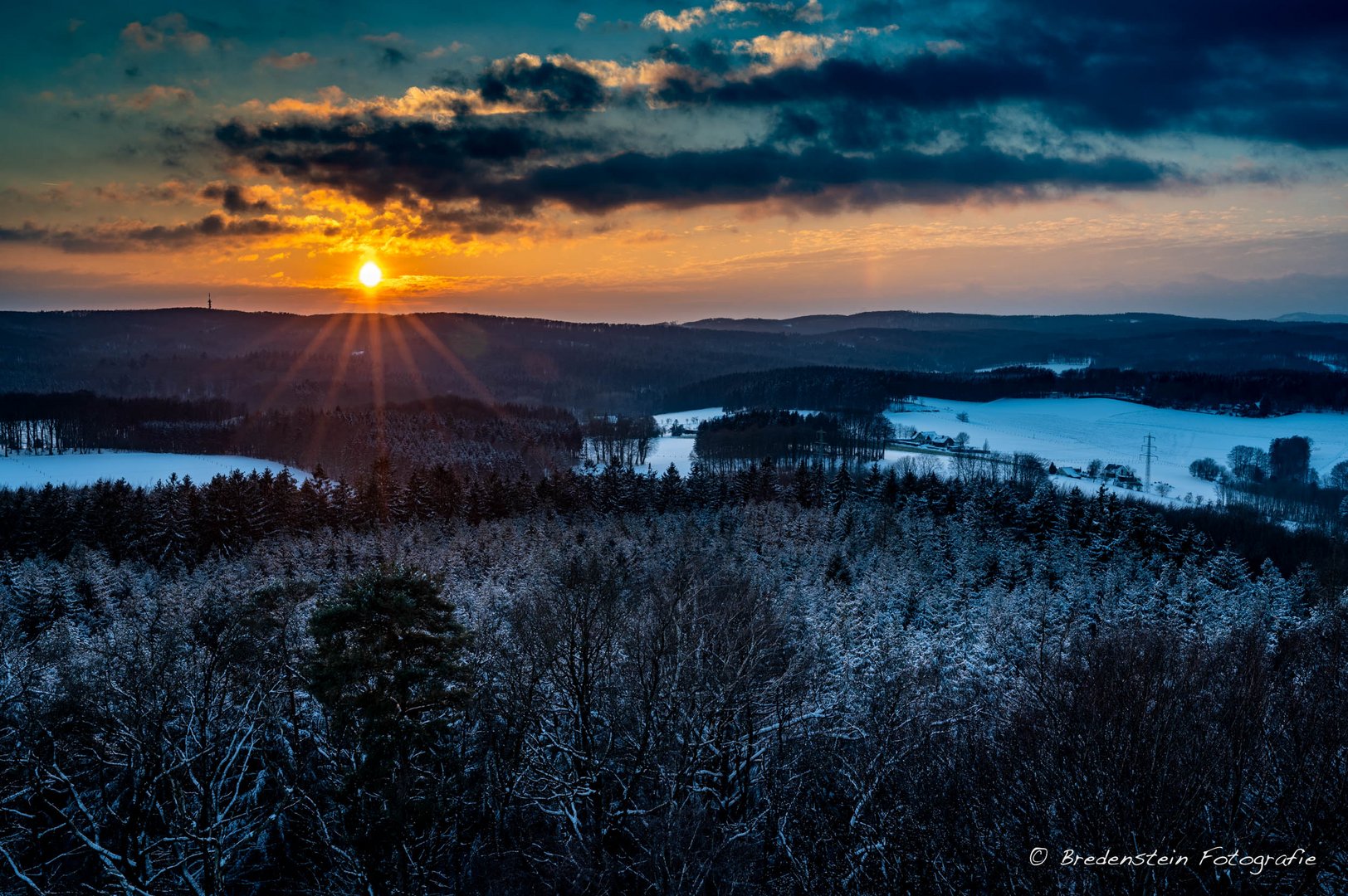 Sonnenuntergang überm Teuto