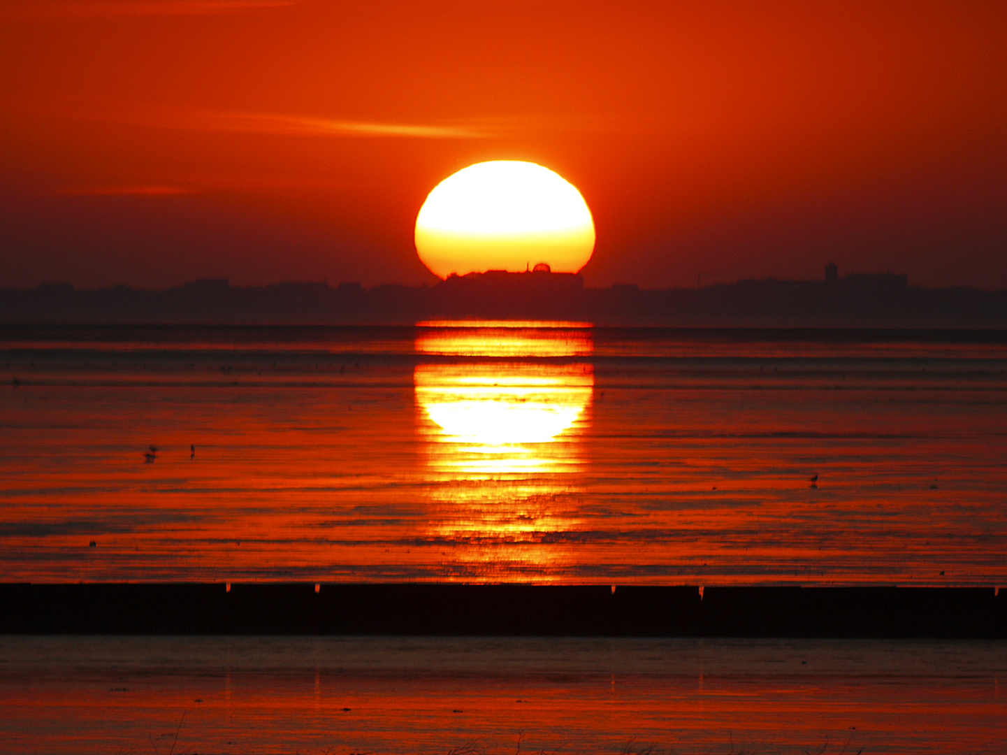 Sonnenuntergang überm Watt