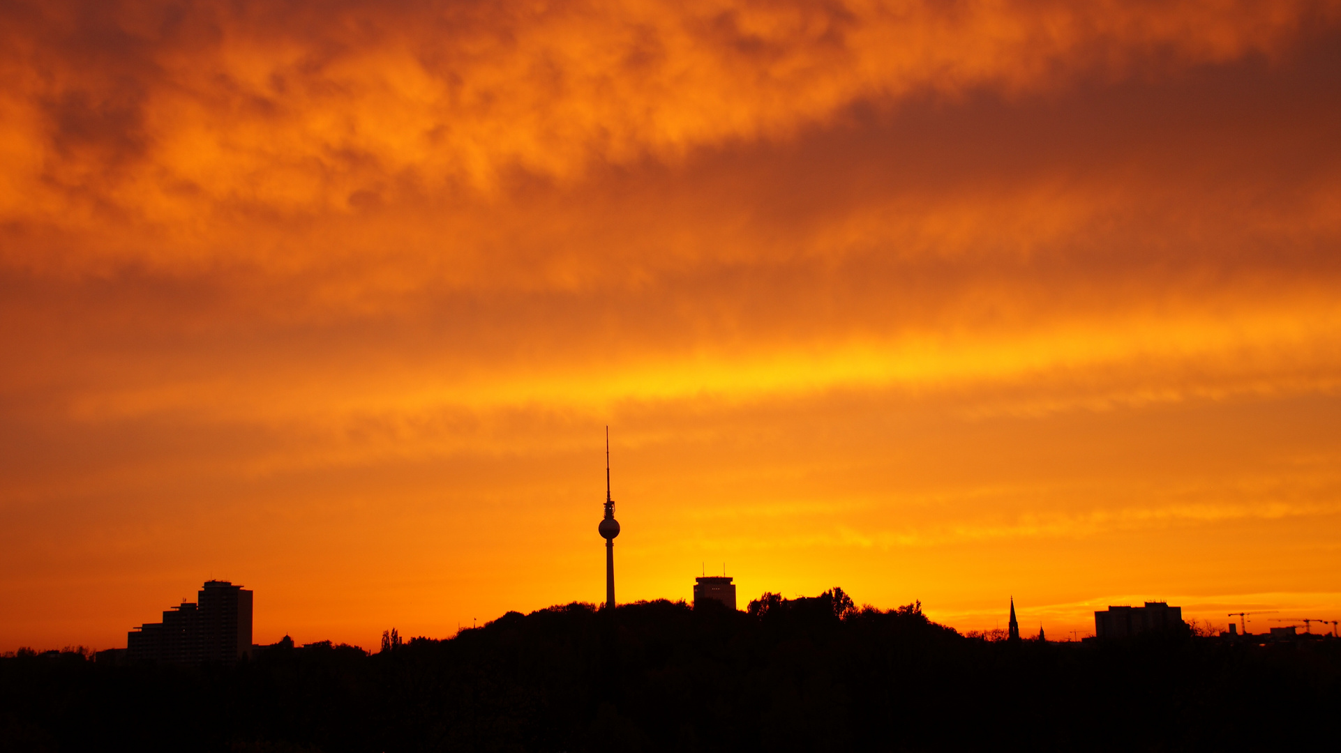 Sonnenuntergang übern Alexanderplatz