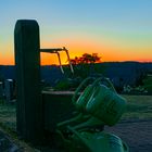 Sonnenuntergang übern Friedhof