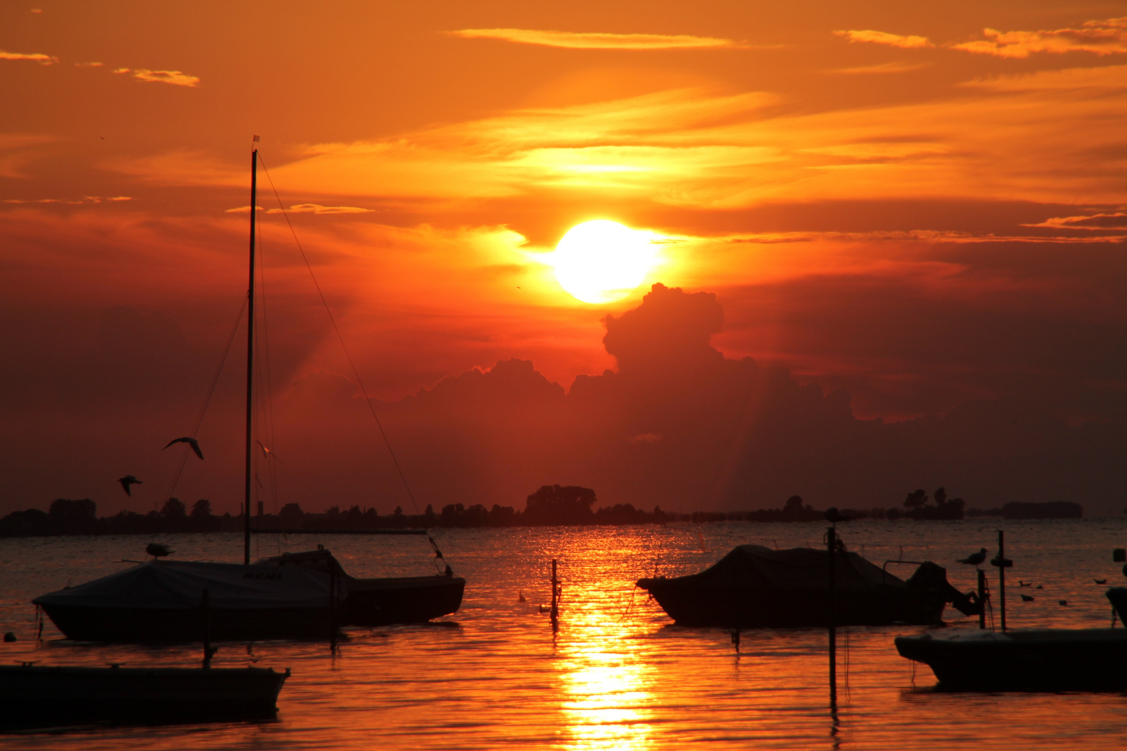 Sonnenuntergang über´n Greifswalder Bodden