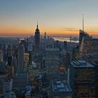 Sonnenuntergang und Empire State Building