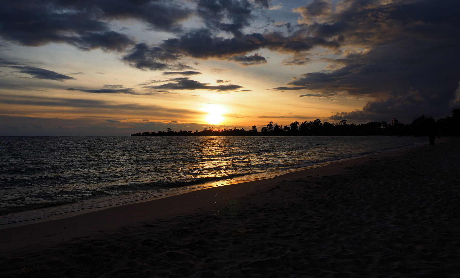 Sonnenuntergang und Meer.....