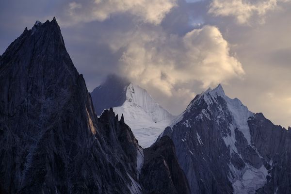 Sonnenuntergang und Mitre Peak