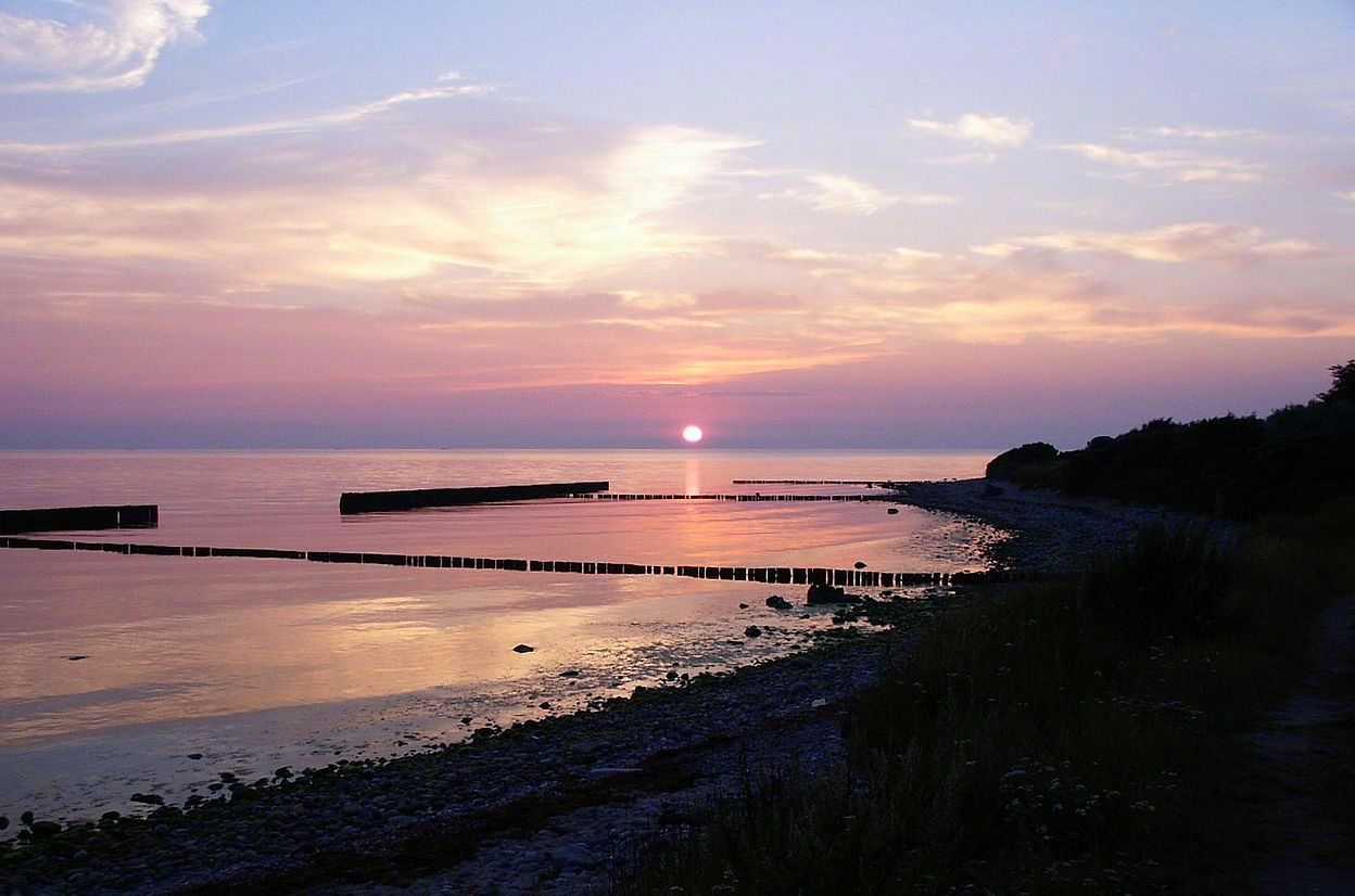 Sonnenuntergang und ruhige See