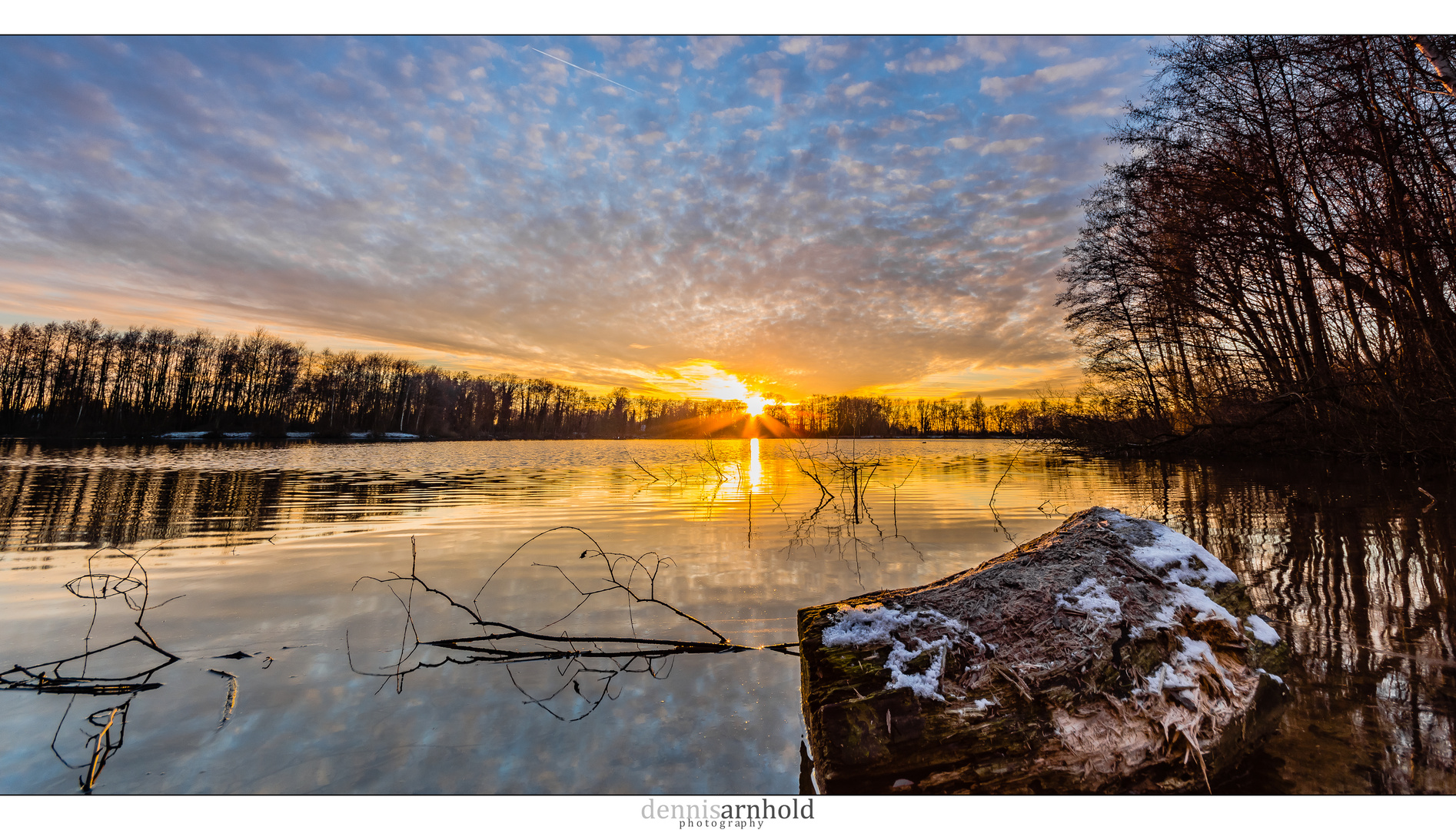 Sonnenuntergang Verler See