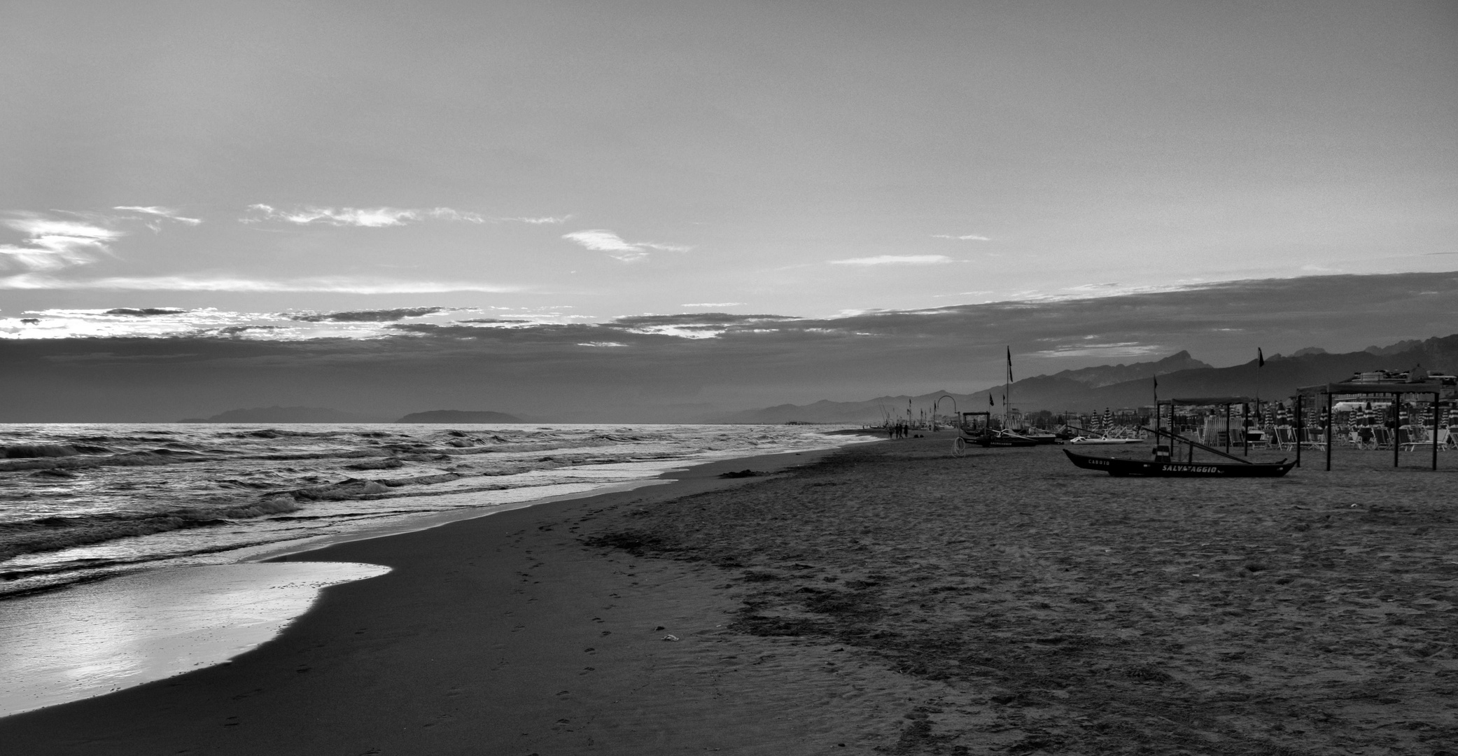 Sonnenuntergang Viareggio