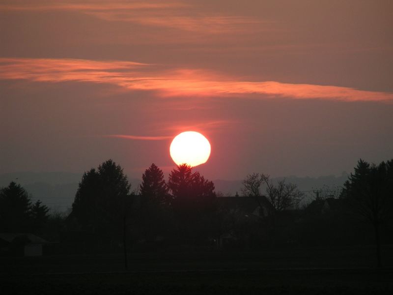 Sonnenuntergang Vösendorf