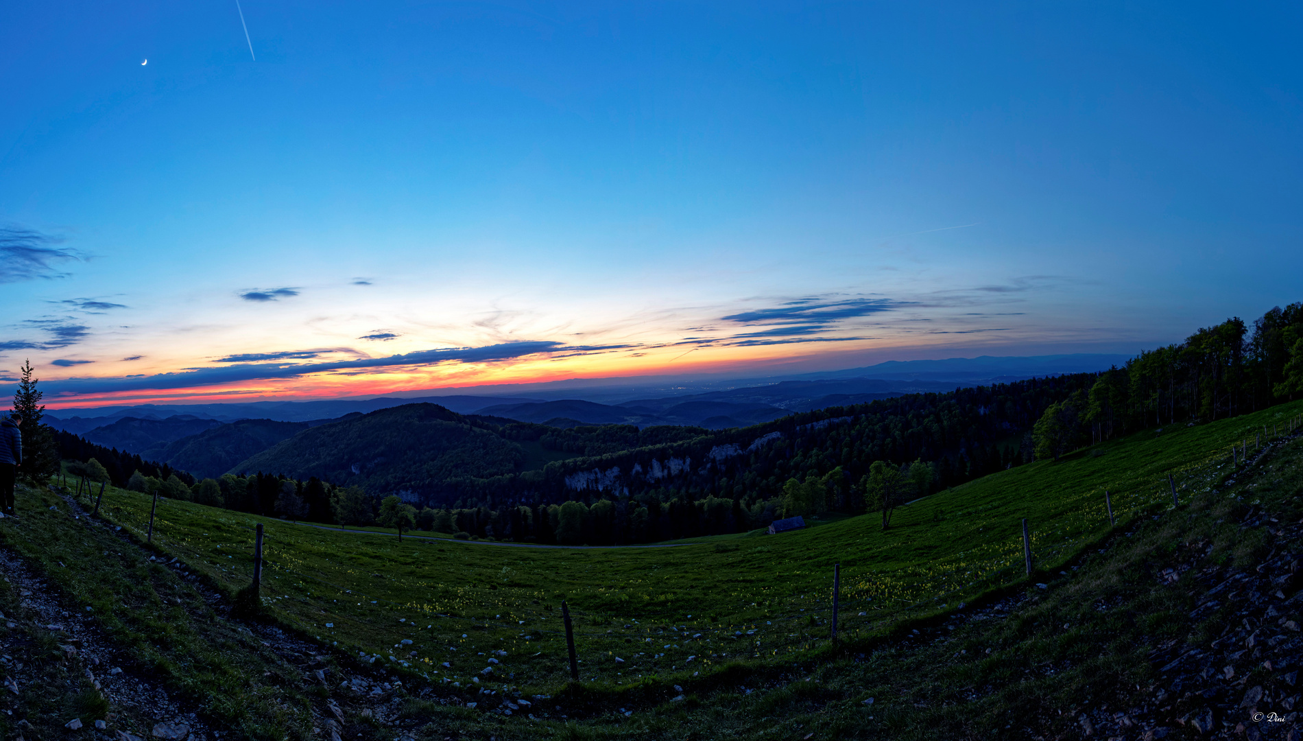 Sonnenuntergang Vogelberg