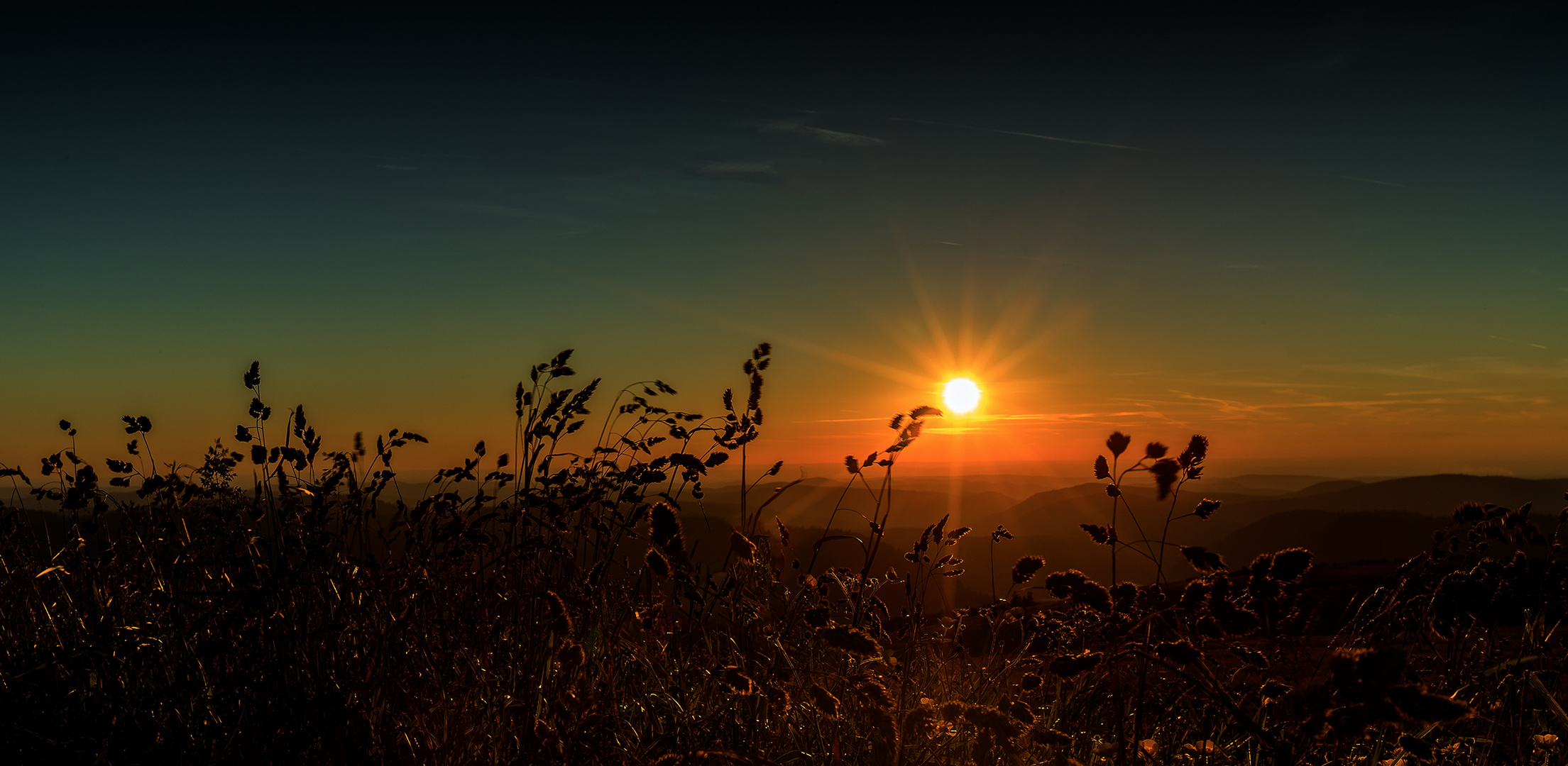 Sonnenuntergang Vogesen