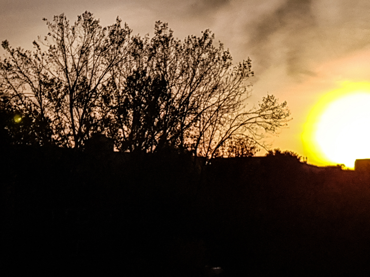 Sonnenuntergang vom Balkon 