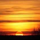 Sonnenuntergang vom Balkon